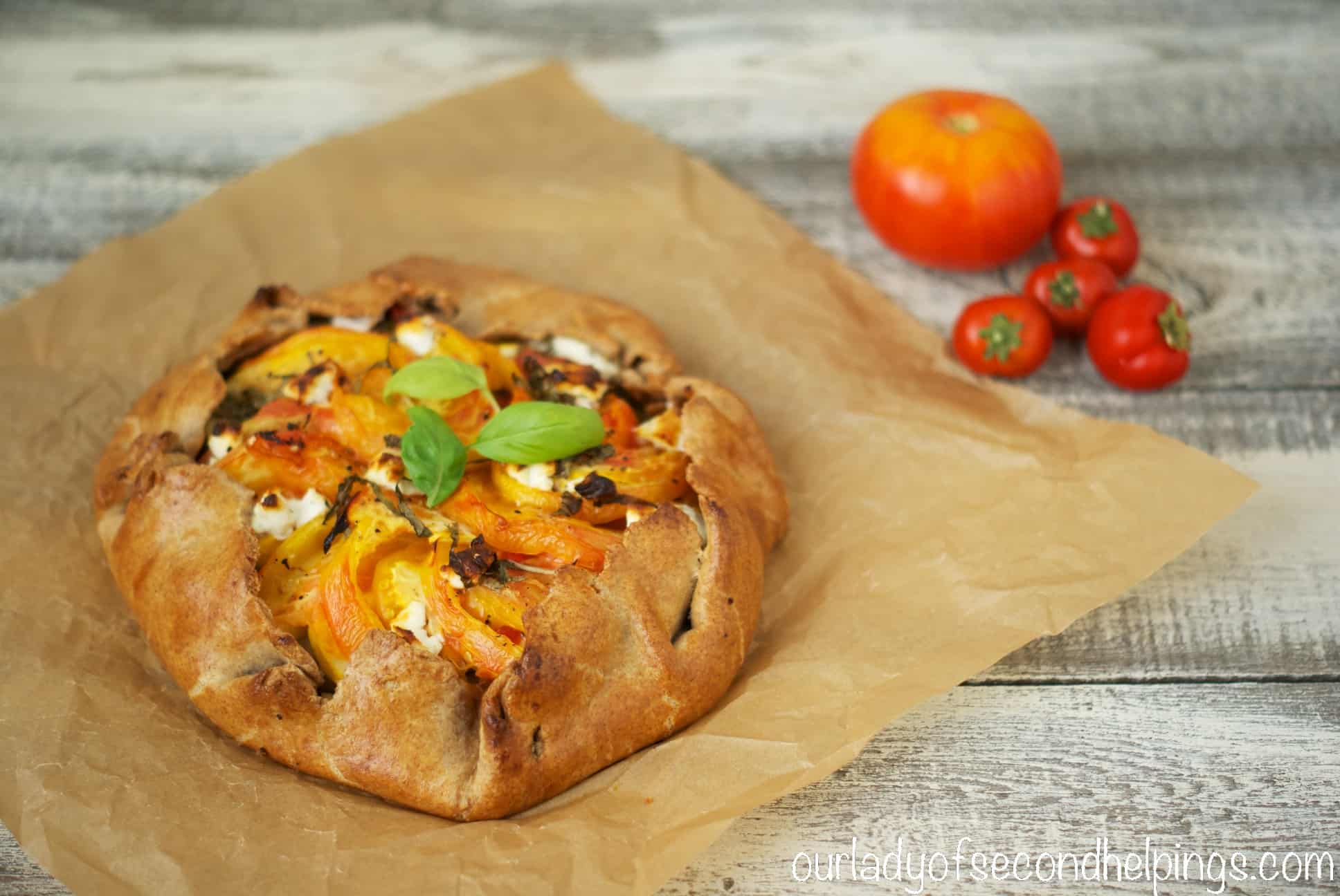 Tomato & Sweet Onion Galette | Our Lady of Second Helpings
