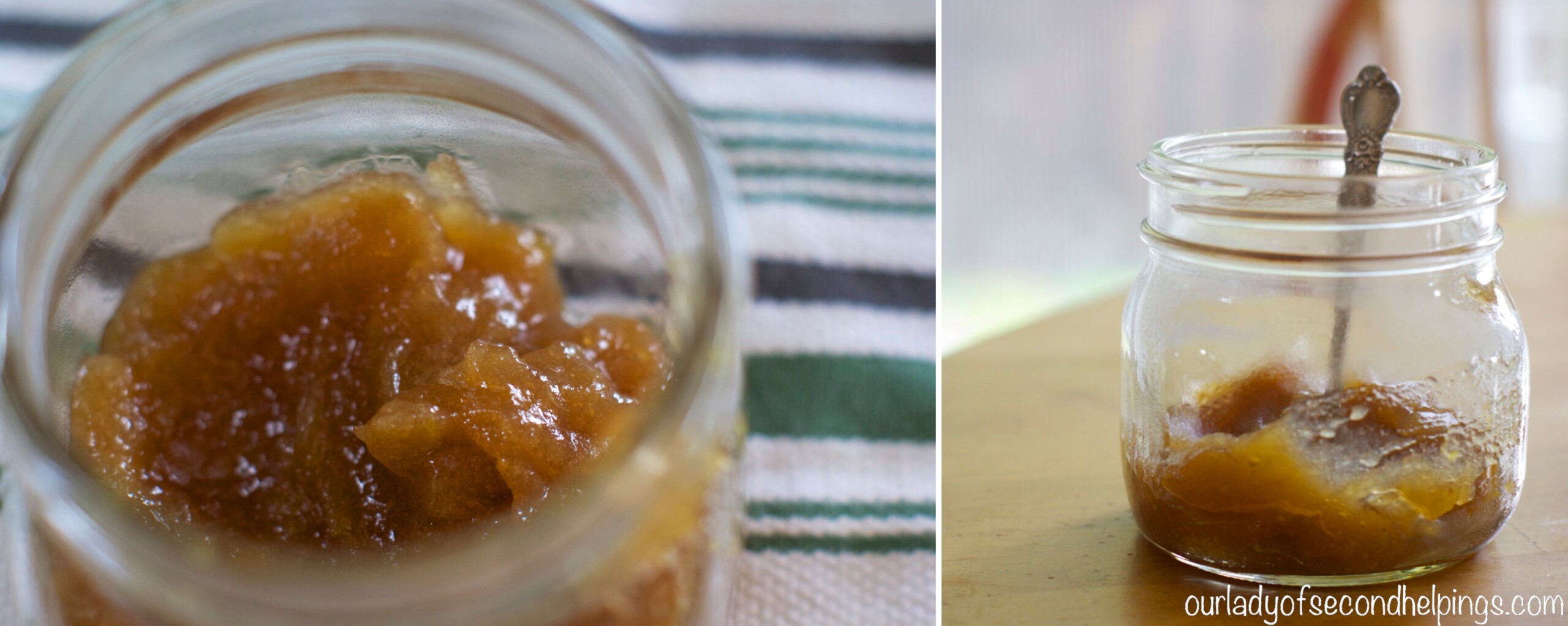 Honey Lemon Apple Jam Jars of apple jam