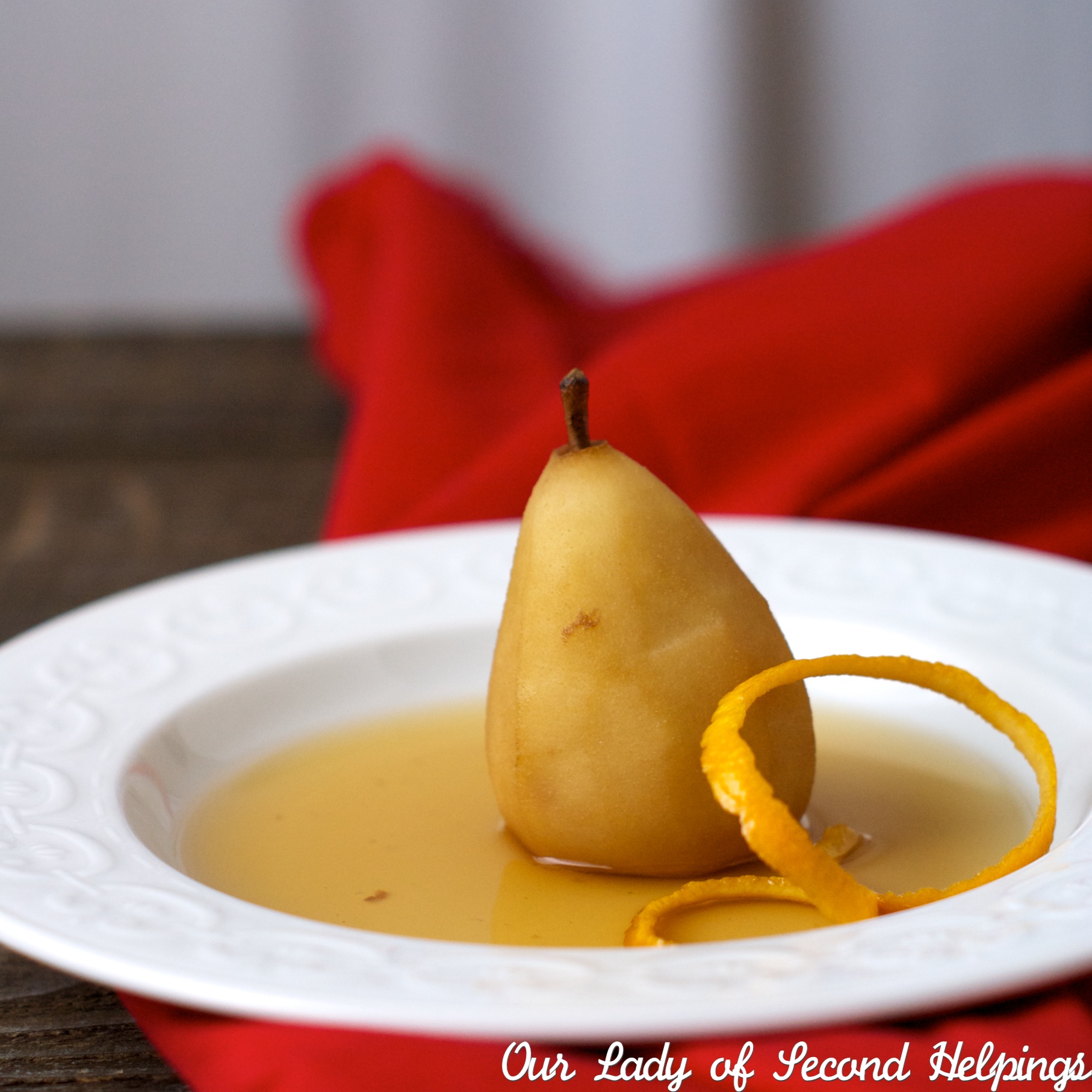 Tea Poached Pears