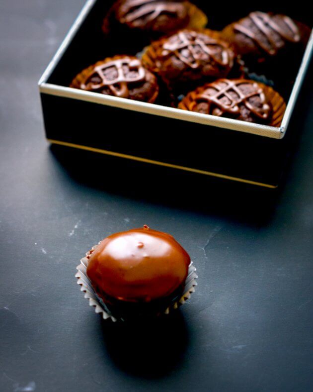 Perfectly portioned brownie bites. Rich and indulgent all by themselves. You can dress them up for a special occasion with a bit if chocolate glaze.
