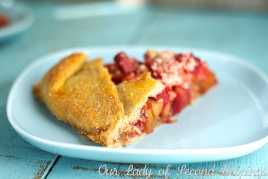 Strawberry Rhubarb Galette | Our Lady of Second Helpings