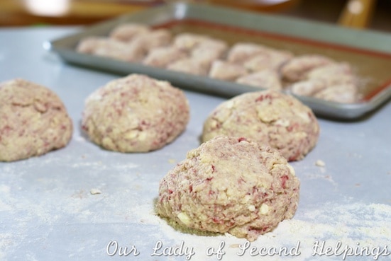 Roasted Strawberry Scones | Our Lady of Second Helpings