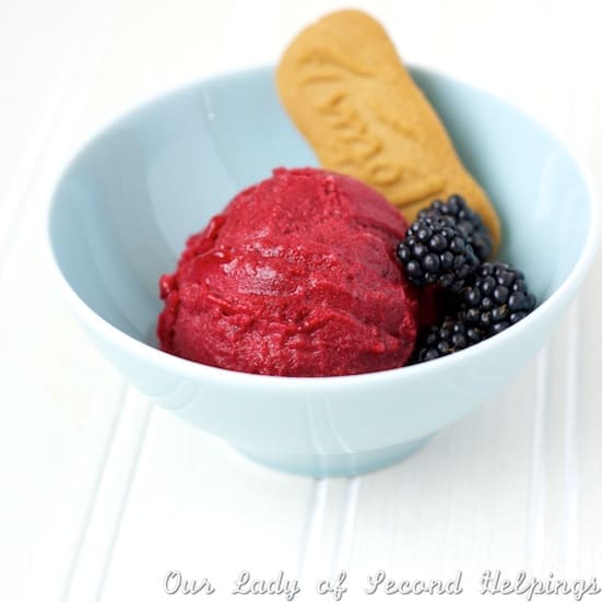 Wild Blackberry Sorbet | Our Lady of Second Helpings
