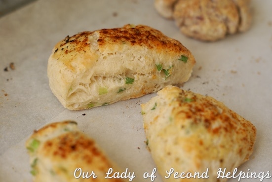 Scallion & Ricotta Scones | Our Lady of Second Helpings