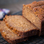 Molasses Banana-Oat Bread hearty with a subtle sweetness. Perfectly satisfying as a wholesome snack or quick meal on the go. An excellent recipe to use over-ripe bananas.