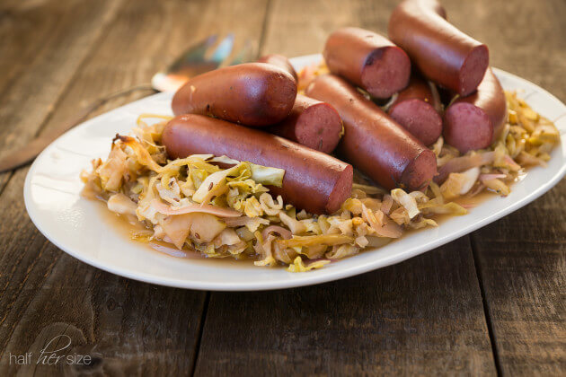 Crock Pot Recipes: Low Carb Cabbage and Kielbasa - Plate Full of Grace