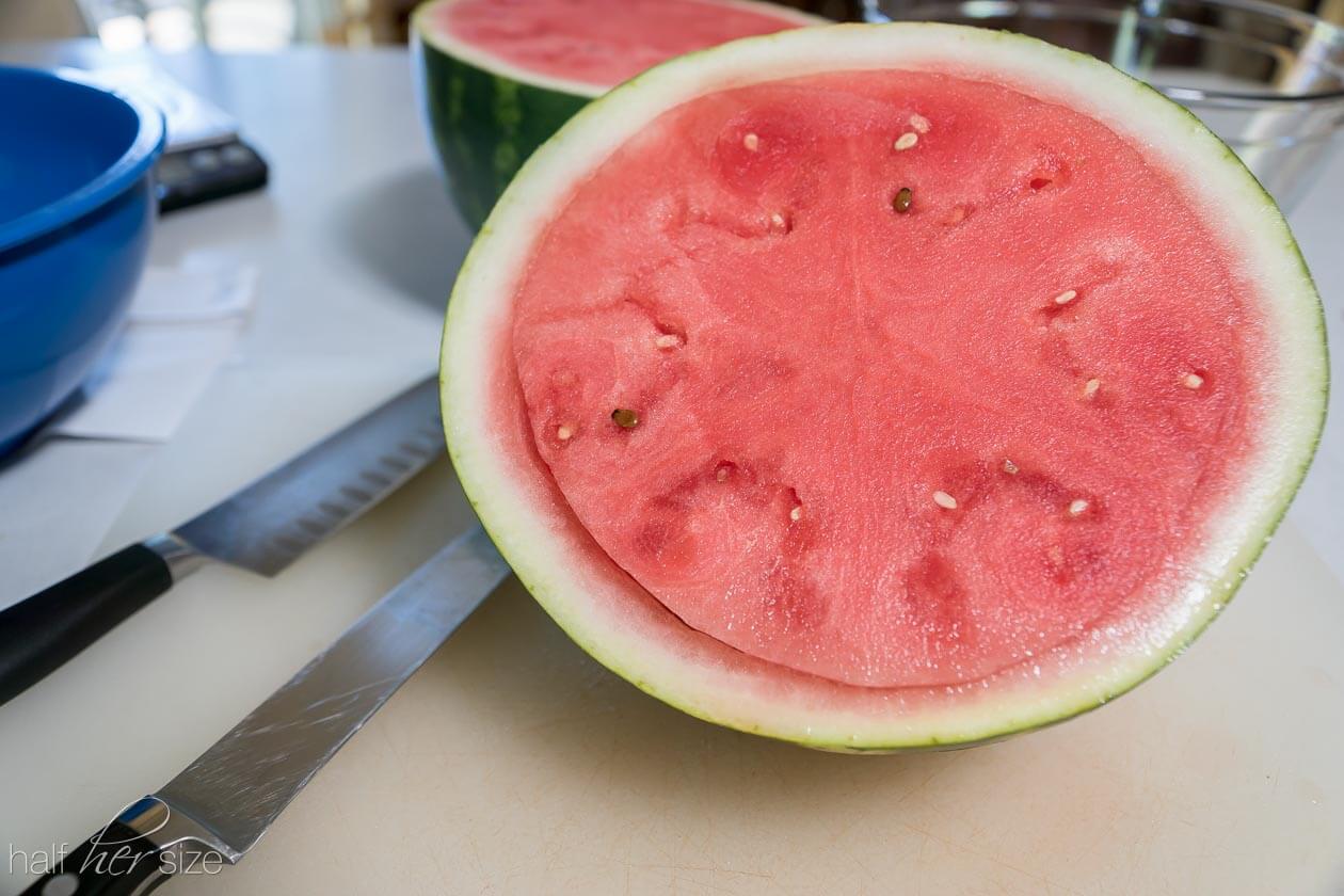 The easiest way to cut watermelon