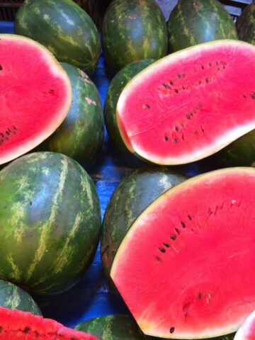 watermelons, cut watermelons
