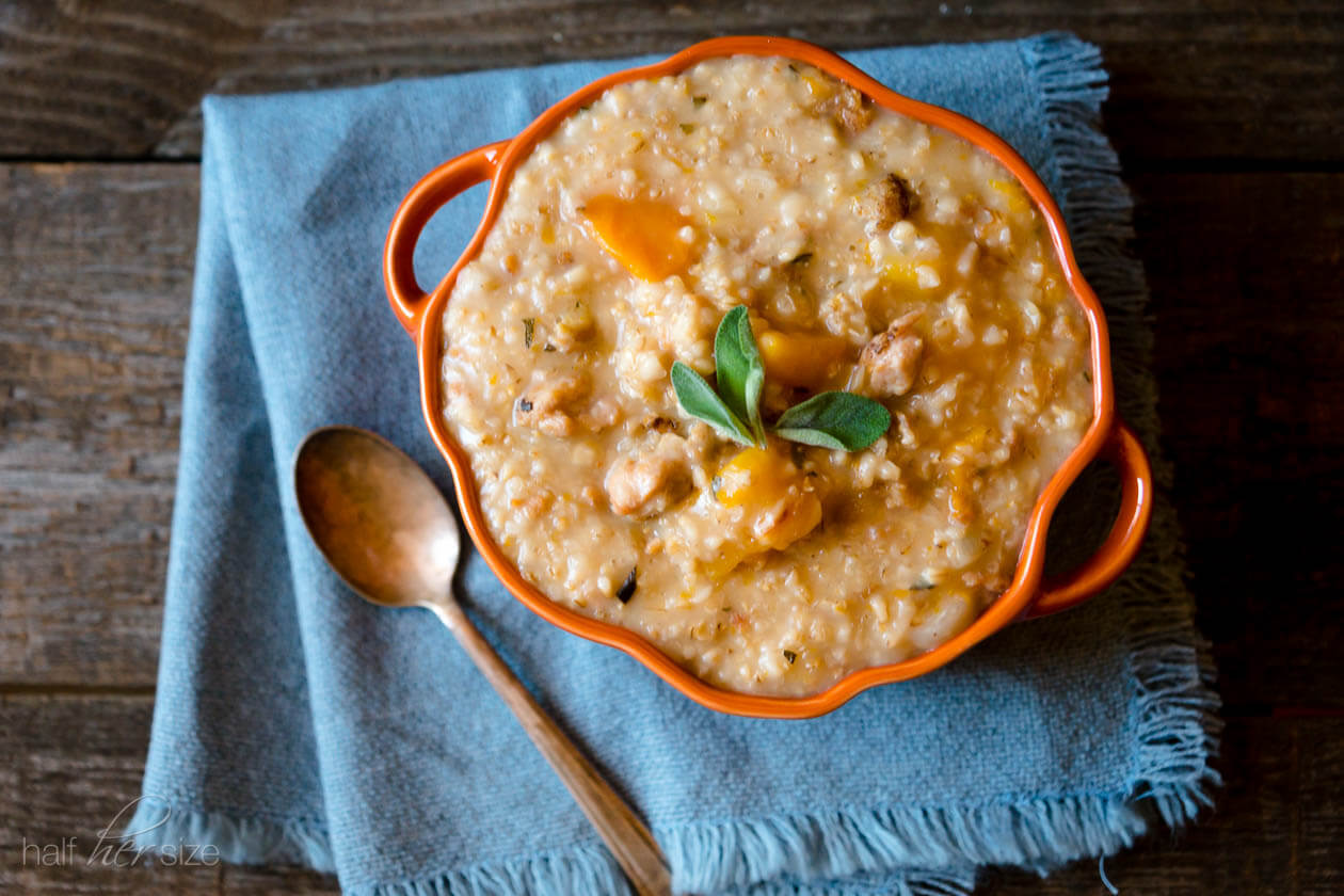 Slow Cooker Oat Risotto
