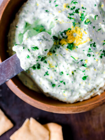 Whipped Goat Cheese with Lemon and Herbs
