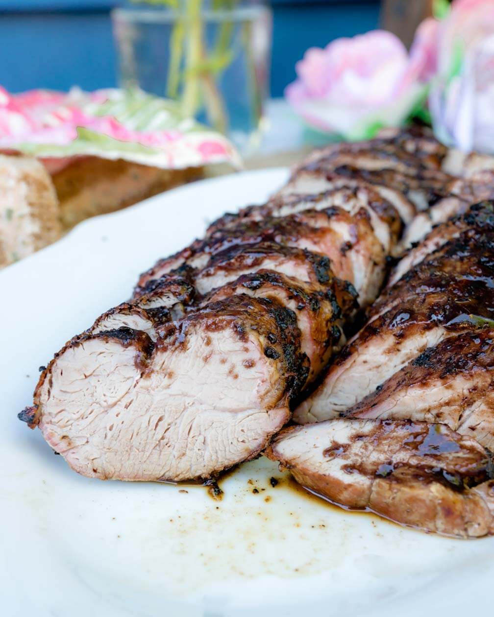 Balsamic Glazed Pork Tenderloin Plate Full Of Grace