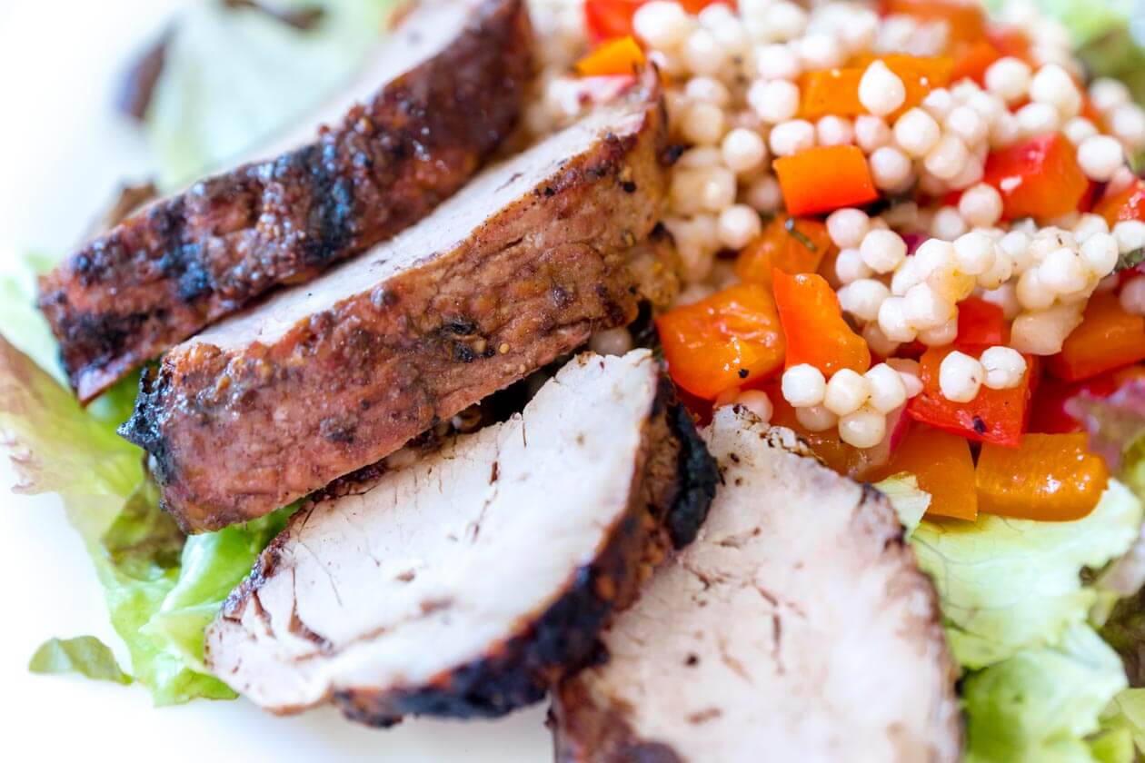 Quick cooking pork tenderloin is a perfect for the grill. Brush on this flavorful balsamic glaze for a big boost of flavor. 