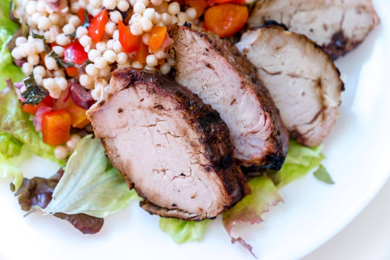 Quick cooking balsamic glazed pork tenderloin is a perfect for the grill. Brush on this easy balsamic glaze for a big boost of flavor.