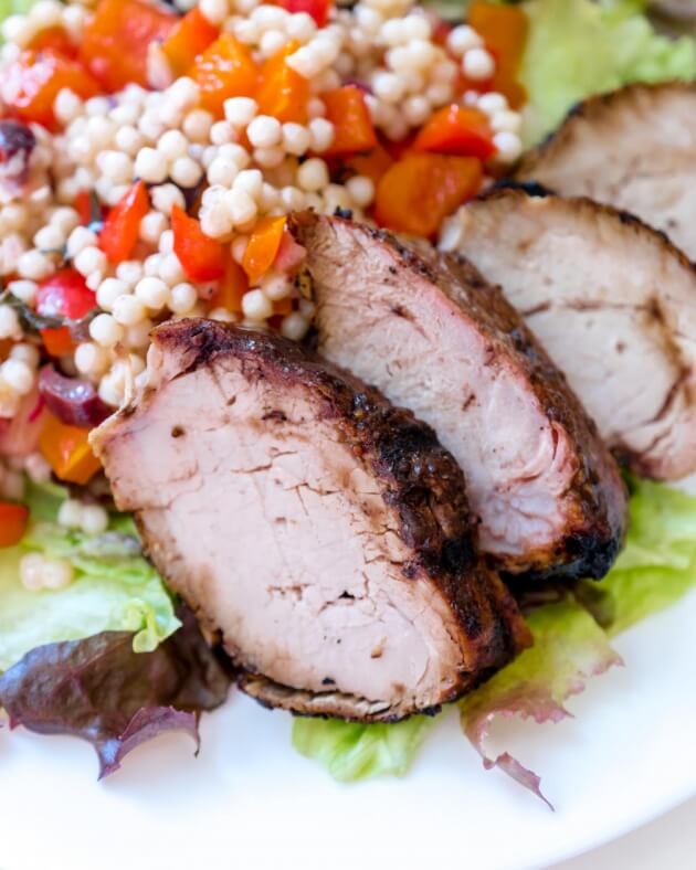 Quick cooking pork tenderloin is a perfect for the grill. Brush on this flavorful balsamic glaze for a big boost of flavor. 
