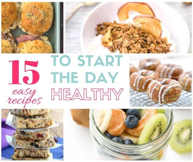 15 easy breakfast recipes that are truly healthy AND ready in 10 minutes or less. You'll love these grab-and-go ideas to keep you satisfied all morning.